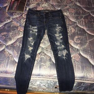 NWOT aeo 360° stretch ripped jeans